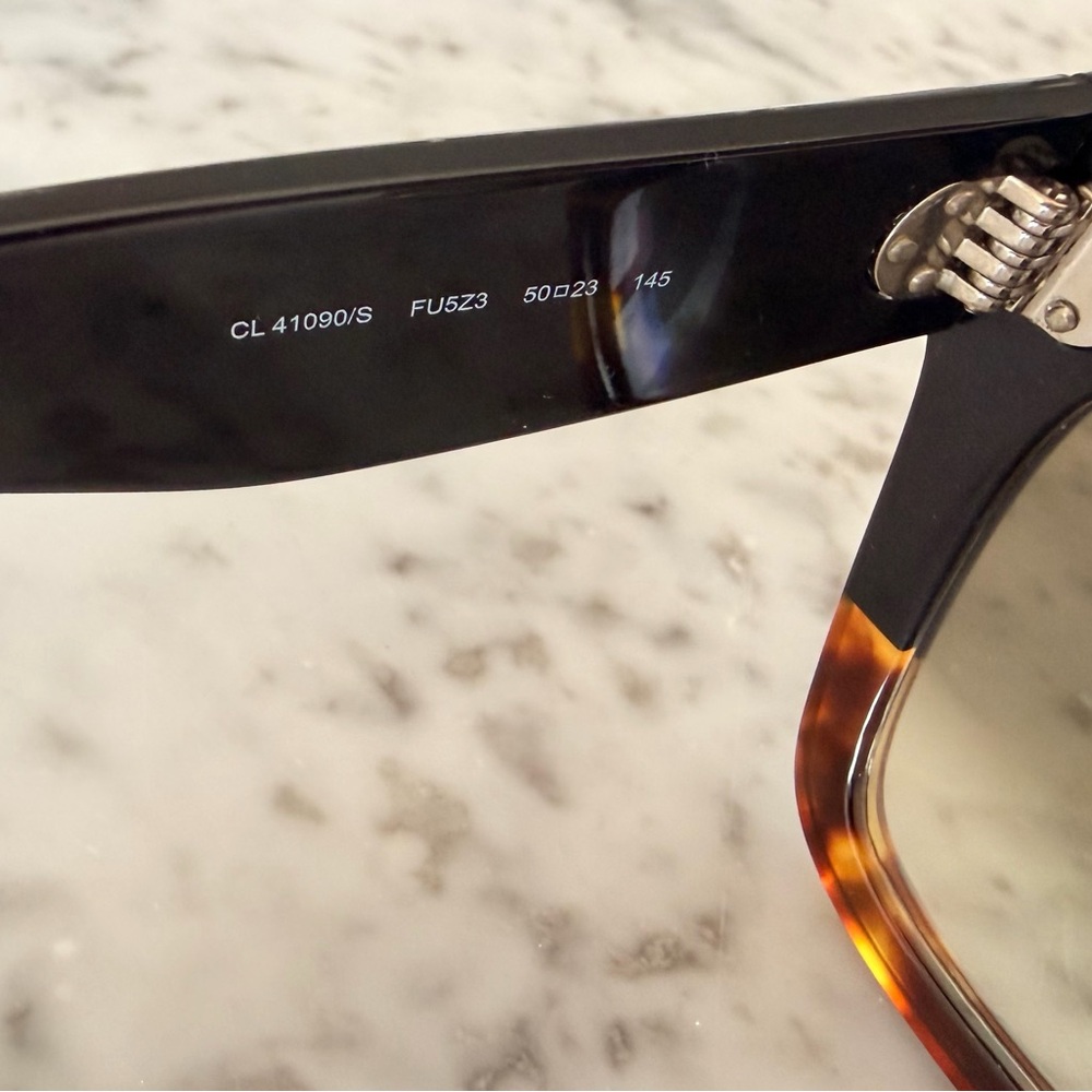 Celine Black and Tortoise Women's Sunglasses - Picture 6 of 8